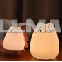 Детский ночник Little Cat Silicone Light силиконовый котик 7 RGB цветов